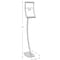 Azar Displays 8.5"W x 14"H Curved Metal Frame Floor Stand. Overall Height: 58" 300887 - alternate 3